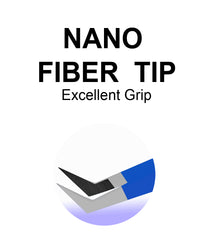 Professional Set Of 4 Diamond Grip with Fiber Tip Eyelash Extensions Tweezers Japanese Steel Lash Supply (BW-set)