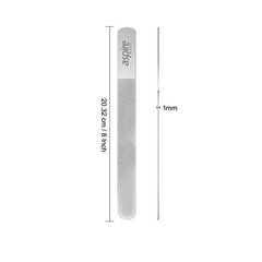 ASPIRE BEAUTY Stainless Steel Diamond Sapphire Nail File To Clean Your Nail After Cut Or Trim Professional Quality 8"