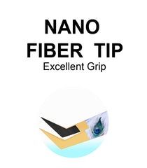 Professional Set Of 4 Diamond Grip with Fiber Tip Eyelash Extensions Tweezers Japanese Steel Lash Supply (Peacock)