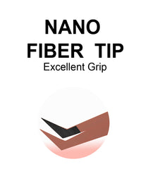 Professional Set Of 4 Diamond Grip with Fiber Tip Eyelash Extensions Tweezers Japanese Steel Lash Supply (Rose Gold)