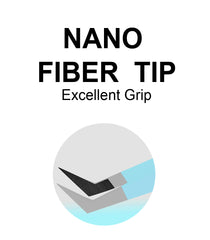 Professional Set Of 4 Diamond Grip with Fiber Tip Eyelash Extensions Tweezers Japanese Steel Lash Supply (Sky Blue)