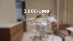 Stainless Steel Foot File with Silicone Grip - Professional Pedicure Callus Remover, ISO Certified, Safe for Diabetics, Christmas Gift for Men & Women, 2-Year Warranty