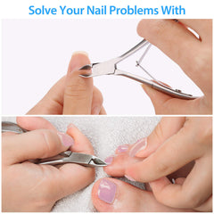 5mm Wide Jaw Cuticle Trimmer- Remover And Nipper For Accurate Trimming Made By Stainless Steel For Fingernails And Toenails (Double Spring)